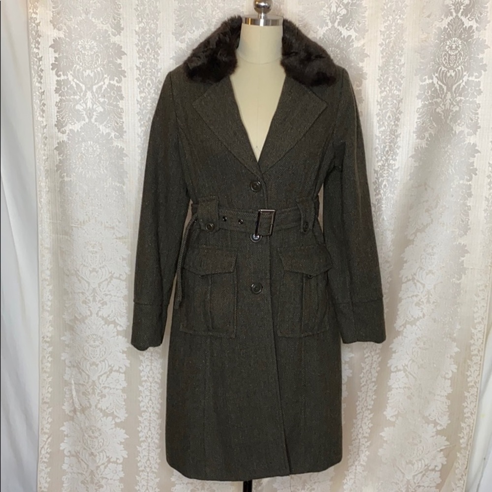 Merona green pea coat